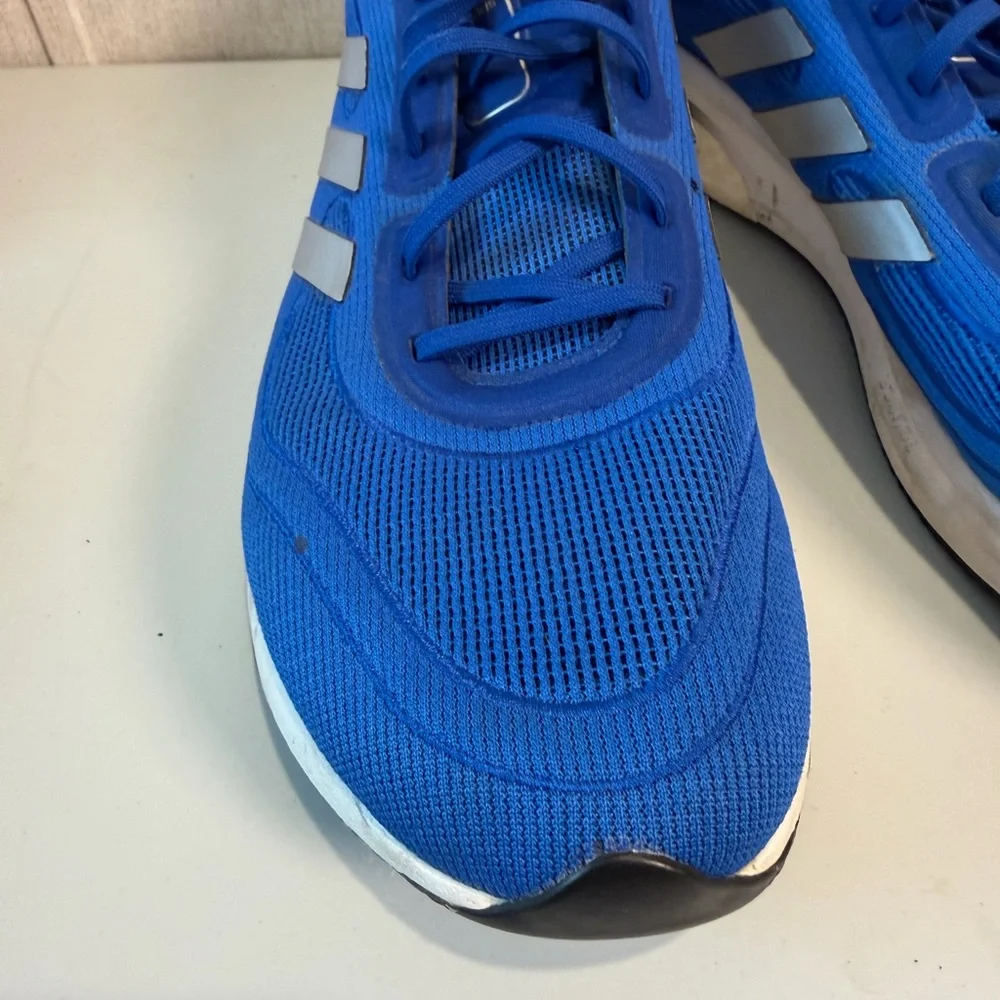 Adidas Supernova Shoes‎ Men's Sized 12.5 Kansas Jayhawks Team Issued Blue EUC